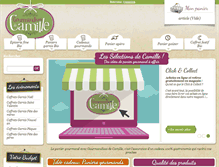 Tablet Screenshot of gourmandisesdecamille.com